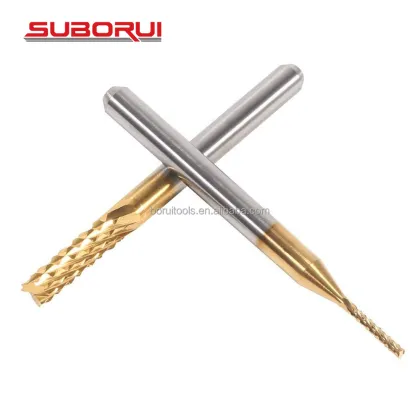 SUBORUI 10-Piece Titanium Dremel Burrs Cutting Tool Kit