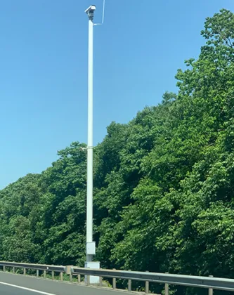 Galvanized 6M CCTV Camera Poles