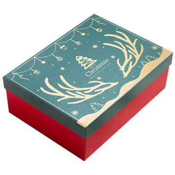 Custom Empty Large Christmas Gift Box with Handle