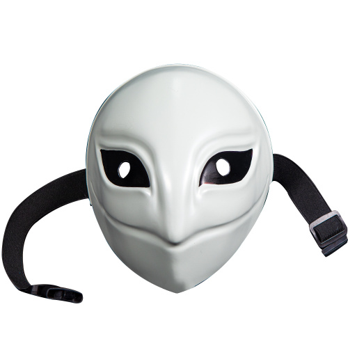 Máscara de PVC branca para cosplay do jogo Night Watchman