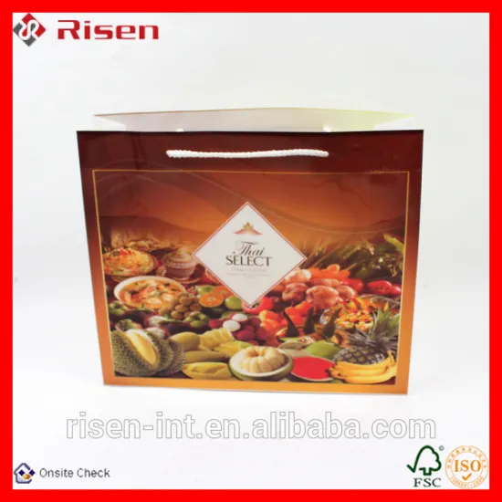 Newest Die cut shopping gift Paper Bag