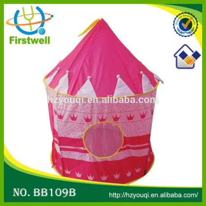 new arrival luxury girl's pink princes castle play tent