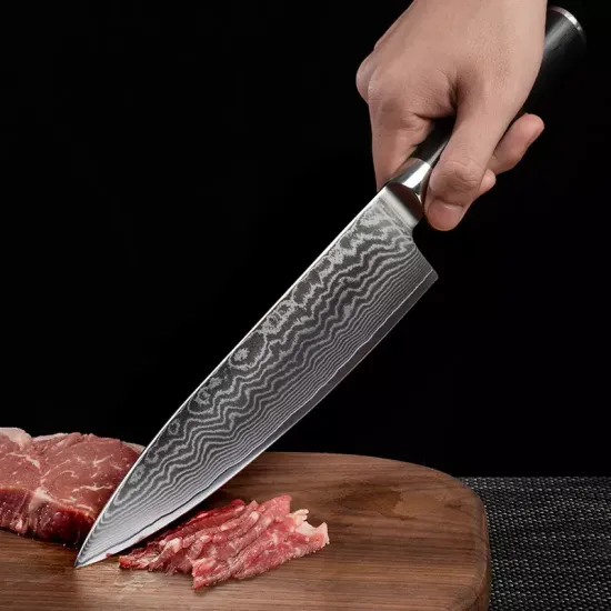 High-End Handcrafted 67 Layers Damascus Steel Chef Knife with VG10 Core: A Premium 5-inch Kitchen Knife