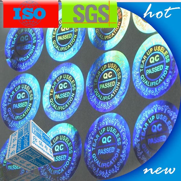 Security Self Adhesive 3D Hologram Sticker