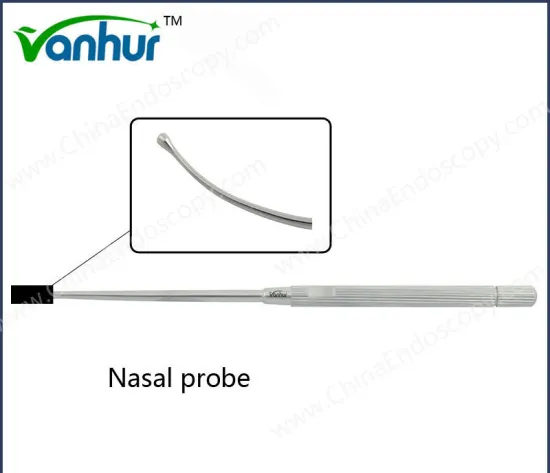 Sinuscopy Instruments Curved Round Head Nasal Probe