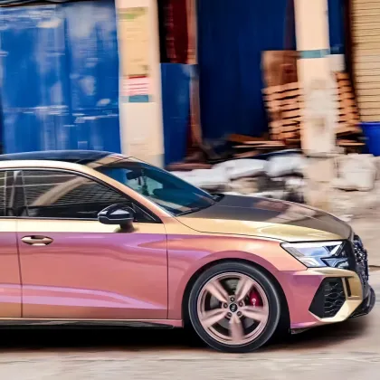 Platinum Honey Lime Car Wrap