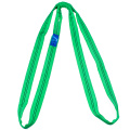 2 Ton 2M Or OEM Length Polyester 2T Round Lifting Sling Belt Green Color Safety Factor 8:1 7:1