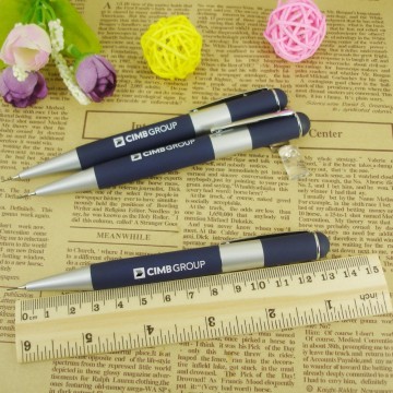 0.5mm Mechanical Pencil Rotating action Silver and Blue 34 gram Metal Heavy Pen Office Business Writing Pencil