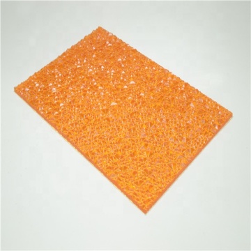 ZHUOHONG Indoor decoration polycarbonate embossed sheet