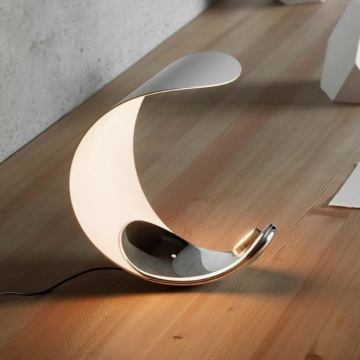 Simple Art Table Lamp: Nordic Style Modern Design, Touch Control, Rechargeable/Battery Powered Metal Lamp