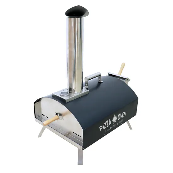 Stainless steel outdoor pizza oven Home portable folding camping charcoal barbecue oven pizza oven