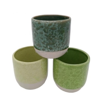 Ceramic Candle Holders with Glaze for Home Decor