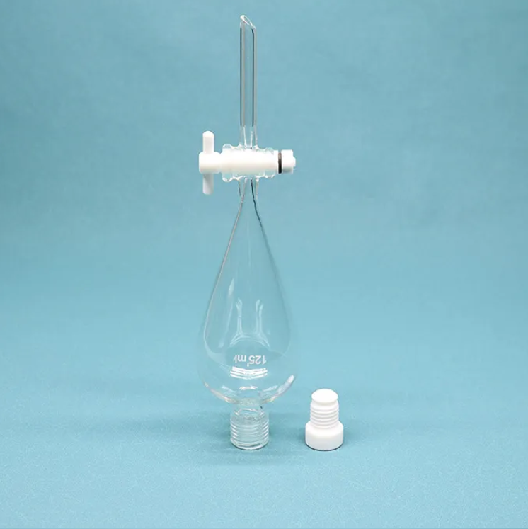 Clear Glass Pear Shape Separatory Funnel 2000ml