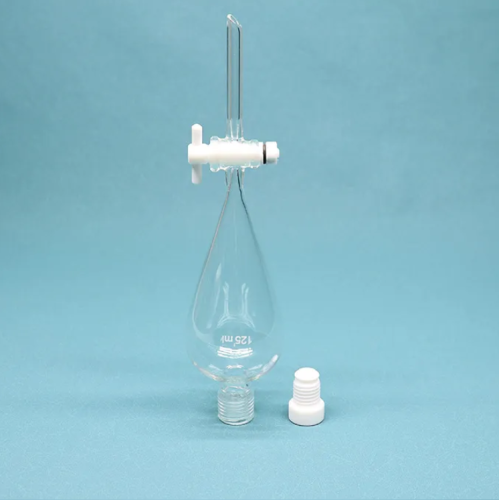 Clear Glass Pear Shape Separatory Funnel 2000ml