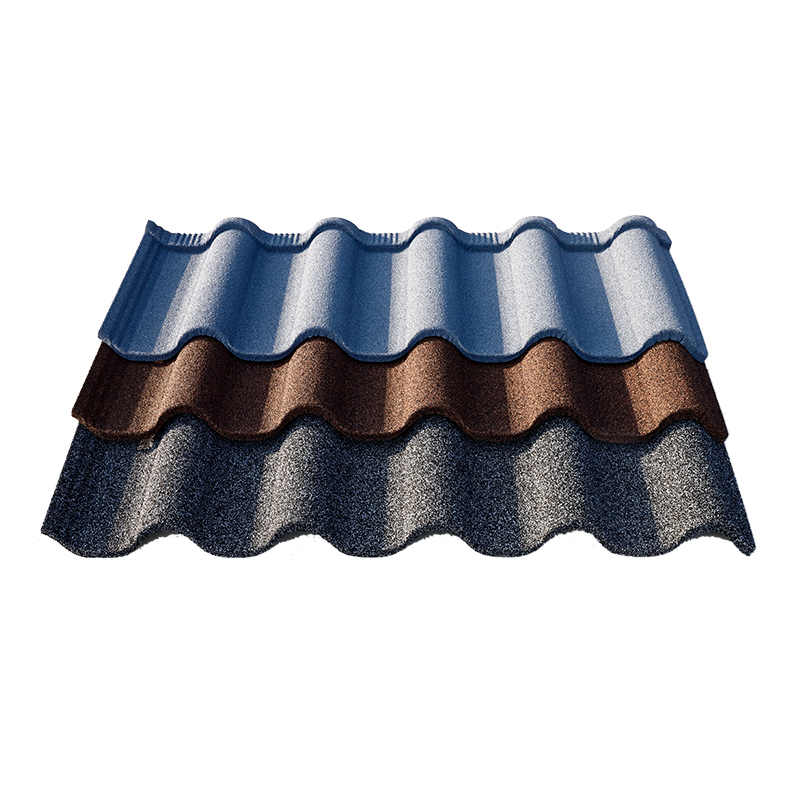 Retro waterproof roof stone colored metal tile