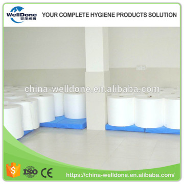 Spunbond nonwoven hydrophilic nonwoven for sanitary napkin