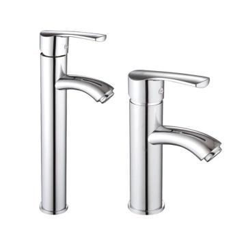 Chrome Plated Stainless Steel Deck Mounted Waterfall Mixing Basin Faucet