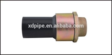 hdpe fittings PE/Steel transition threaded with high quality