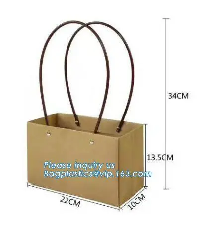ribbon handle fancy paper made flower container carrier package box, Round Paper Flowers Carrier Packaging Boxes
