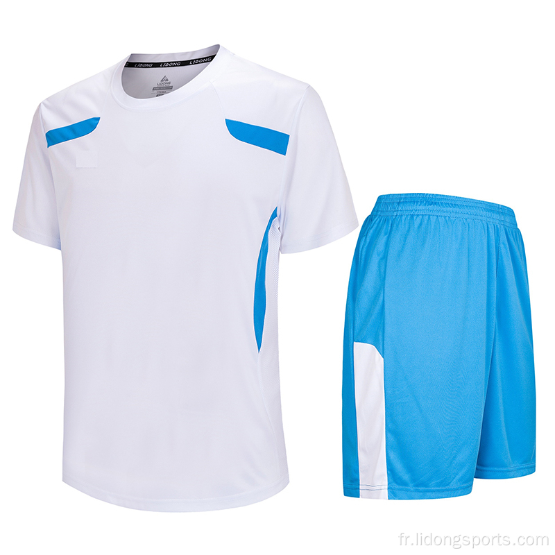 Design personnalisé nouvel ensemble de maillot de football jeunesse