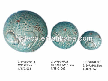 Decorative ceramic balls garden