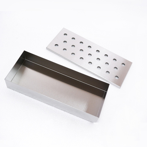 Kotak perokok BBQ stainless steel untuk arang BBQ