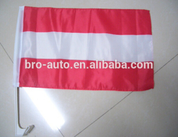 Hot sell cheap polyester side window car hood flag