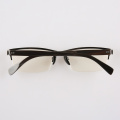 Half Frame Buffalo Horn Eyeglasses Frame
