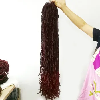 10 Pcs 18 - 36 inch 20 roots/pack,Afro Locs twist Ombre Synthetic Braiding Hair extensions Long New Locs Crochet Braid hair