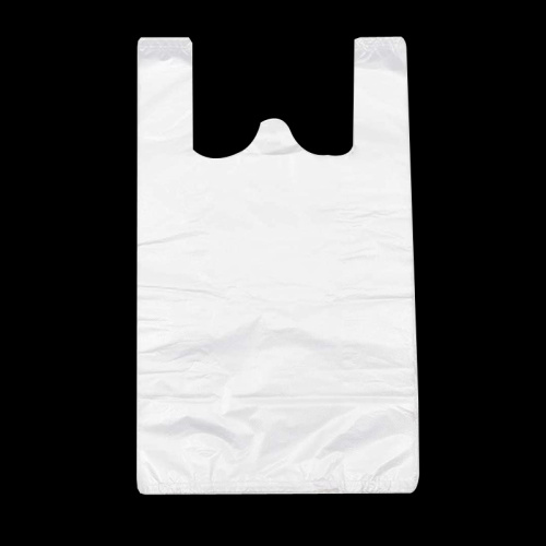 Custom Reusable Vest T Shirt White Plastic Bag for Shop