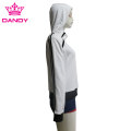 Hoodie katun putih bocah wadon