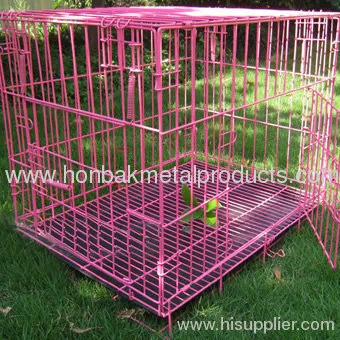 Wire Folding Pet Crate Dog Cage 