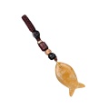 Yellow Jade Fish Pendant Woven keychain Accessories