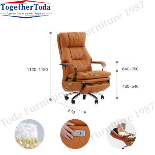 Comfortable Study Computer Chair with USB Port Smart electric reclining boss chair executive chair Supplier