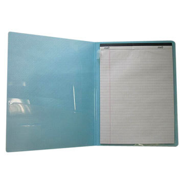 PP file folder with scratch pad