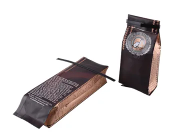 250G Coffee Side Gusset Tin Tie Bag