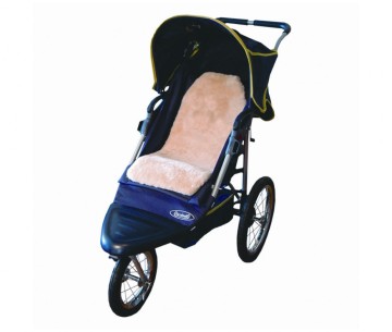 Baby sheepskin stroller liners
