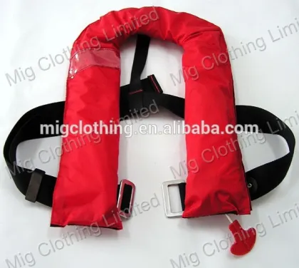 Inflatable life jacket