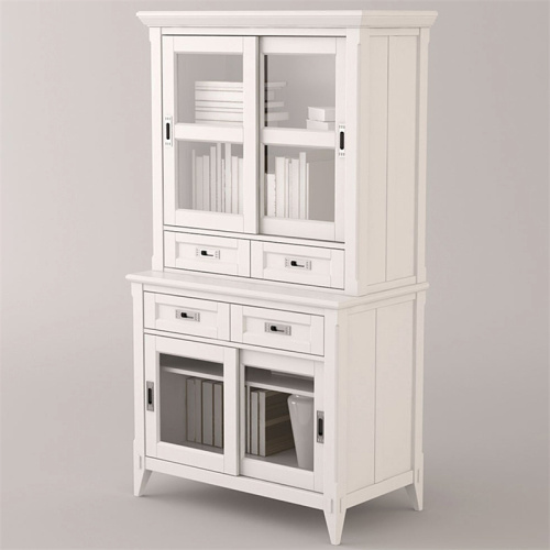 Armoire blanche pour le salon