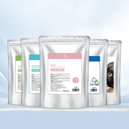 Korean Skincare Collagen Jelly Powder Facial Mask - Vegan Rose Green Spa Quality Peel-Off Mask