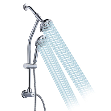 Rainfall Wall-Mounted Shower Mixer Set with Slide Bar and 3-Way Water Diverter