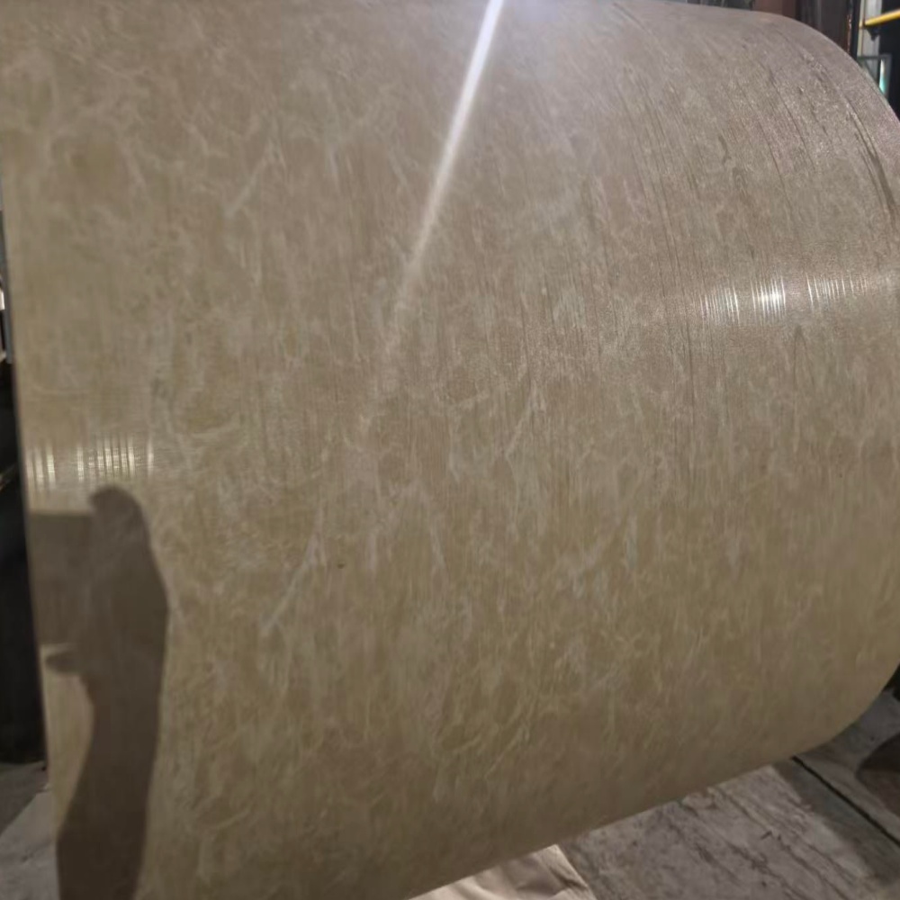 Marble-patterned color-coated steel coils