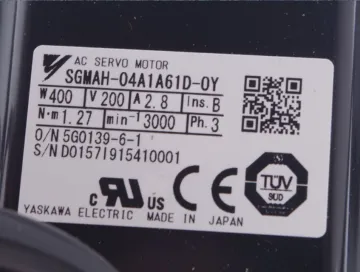 SGMAH-04A1A61D-0Y Yaskawa PLC Programmable Controller Motor