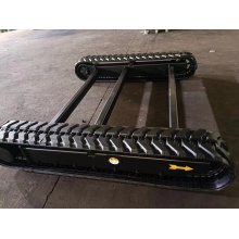 Undercarriage trek crawler karet untuk mesin konstruksi