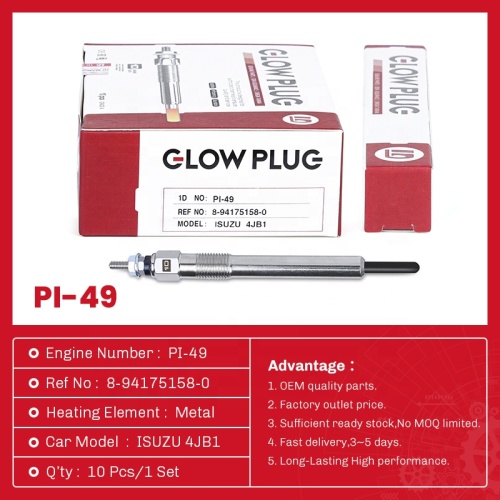 محركات الديزل Glow Plug PI-49 لـ ISUZU 4JB1