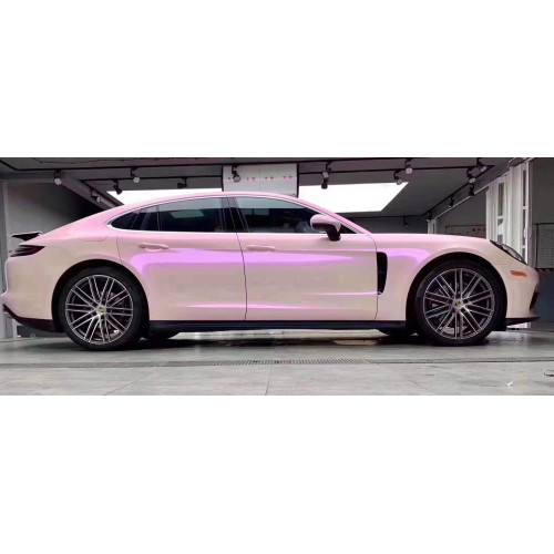 Super Gloss Candy Pink Color Shifting Vinyl Wrap