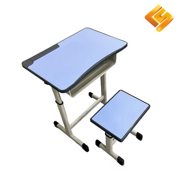 Yüksekliği Ayarlanabilir Depolama Alanlı Metal Öğrenci Masası