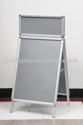 Aluminum A-board, 32mm mitre cut with header