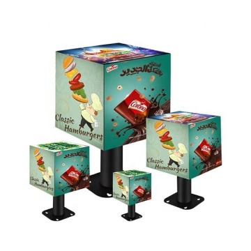 Hot Wall Mounted Shop Logo: Indoor/Outdoor 4G LED Cube Display with WiFi
