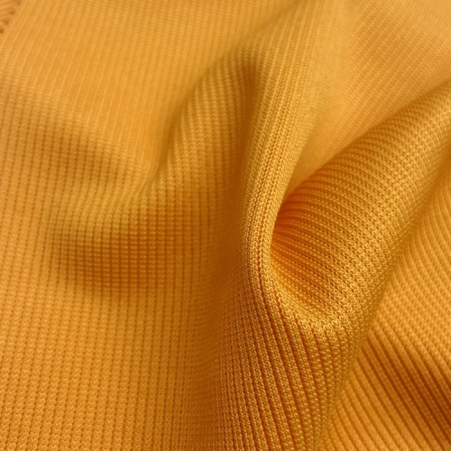 Polyester Stretch Knit DTY 2*2 Rib Fabric